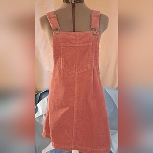 Corduroy overall dress